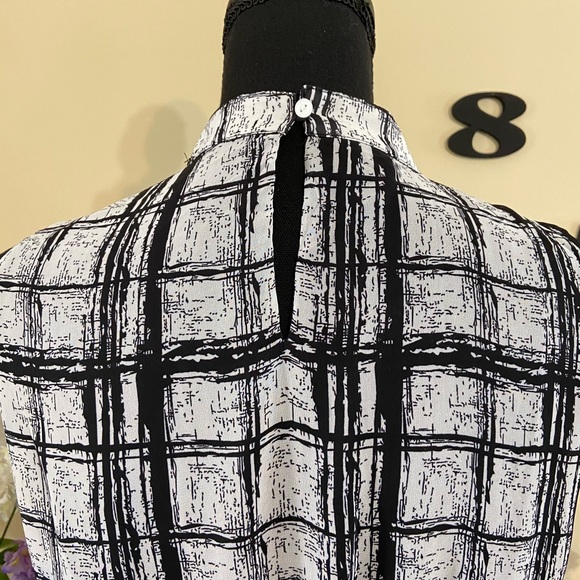 THML Plaid Sheer Dress - Picture 4 of 5